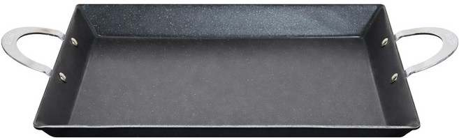 유진토스코 코팅 사각 전판 소소, 1개, 27cm