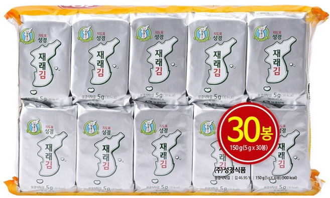 지도표성경 재래식탁김, 5g, 30개
