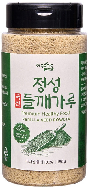 오가닉프렌즈 정성 국산 탈피 들깨가루 분말, 1개, 150g