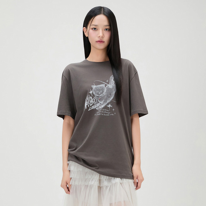 MIXXO 女款寬鬆版型圖案T恤