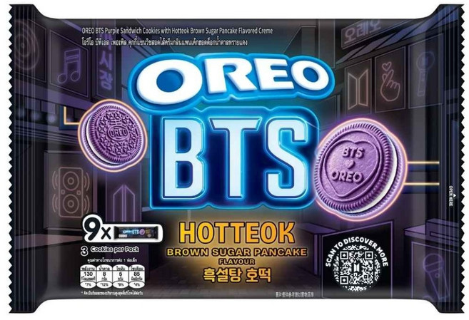 OREO 奧利奧 幻紫黑糖煎餅口味夾心餅乾, 236.25g, 1包