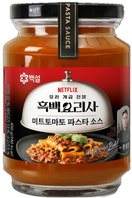 백설 나폴리맛피아 권성준셰프 미트 토마토 라구 파스타소스, 430g, 1개