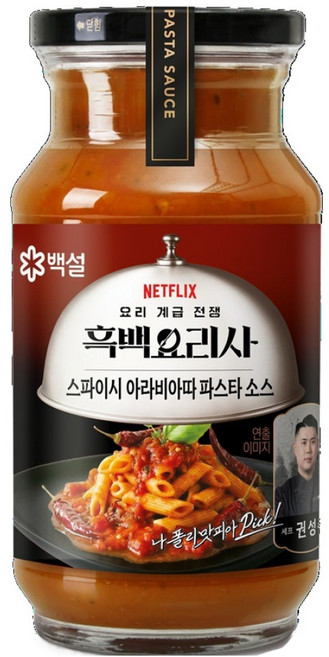 백설 나폴리맛피아 권성준셰프 스모키 스파이시 아라비아따 파스타소스, 600g, 1개