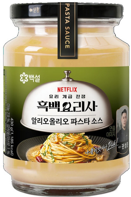 백설 나폴리맛피아 권성준셰프 알리오올리오 파스타소스, 430g, 1개