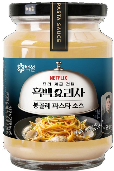 백설 나폴리맛피아 권성준셰프 봉골레 파스타소스, 430g, 1개