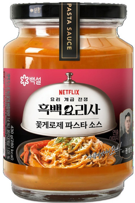 백설 권성준셰프 꽃게 로제 파스타소스, 430g, 1개
