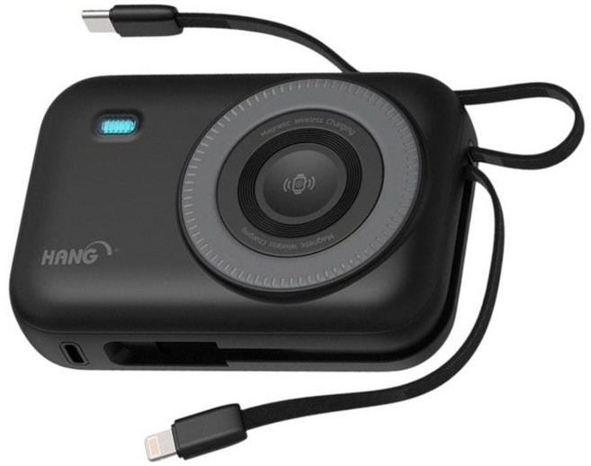 HANG 無線磁吸電池行動電源 20000mah, 黑, HW35W