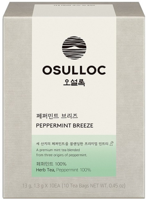 오설록 페퍼민트 브리즈 피라미드 티백, 1.3g, 10개입, 1개