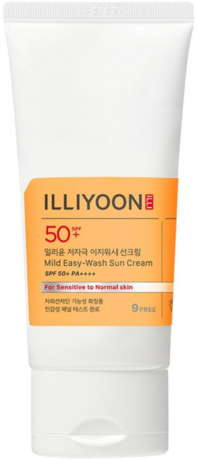 일리윤 저자극 이지워시 선크림 SPF50+ PA++++, 1개, 80ml
