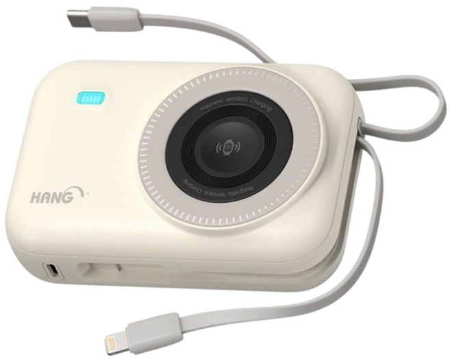 HANG 無線磁吸行動電源 20000mah, 奶茶色, HW35W