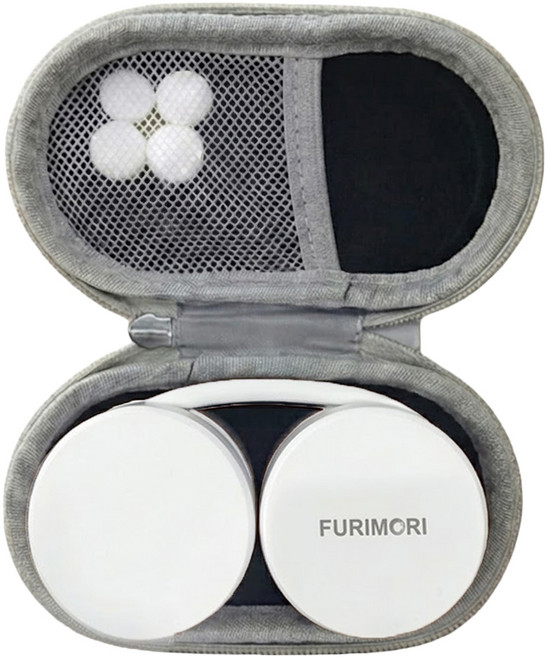 FURIMORI 富力森 輕巧頸掛式風扇 附收納盒 + 棉片 4片, 白色, FU-NF926W