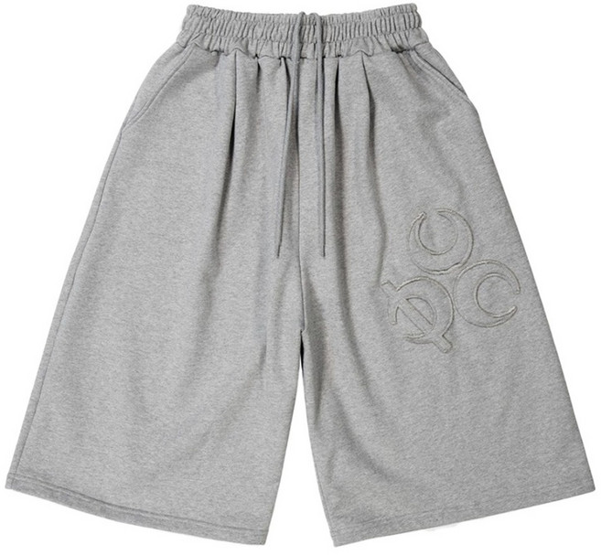 DAUSPICE DUC 刺繡百慕達運動短褲