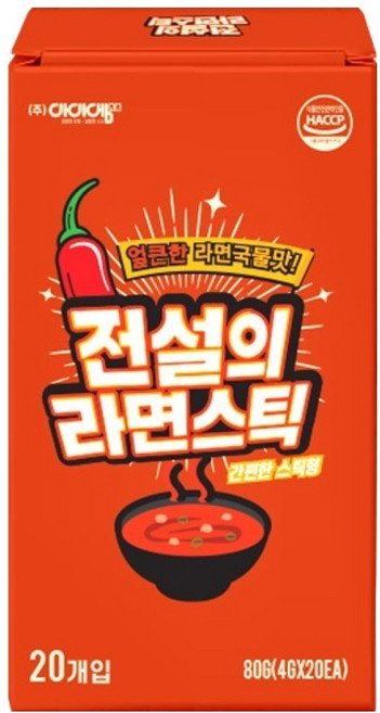아이엠소스 전설의 라면 스틱, 80g, 1개