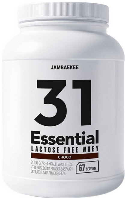 Jambaekee 必需無乳糖乳清巧克力, 2kg, 1個