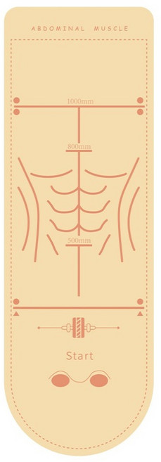 FITORA 厚款絨質運動防護墊 腹輪訓練緩衝墊 低噪止滑平衡軟墊, 活力橙, 1個