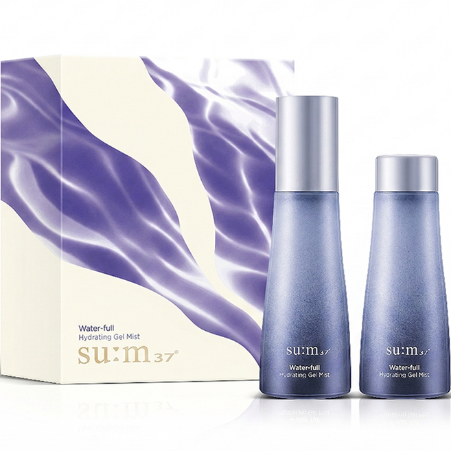숨37 워터 풀 하이드레이팅 젤 미스트 본품 60ml + 리필 60ml, 1세트