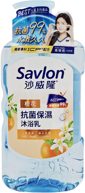 Savlon 沙威隆 抗菌保濕沐浴露 橙花, 850g, 1個