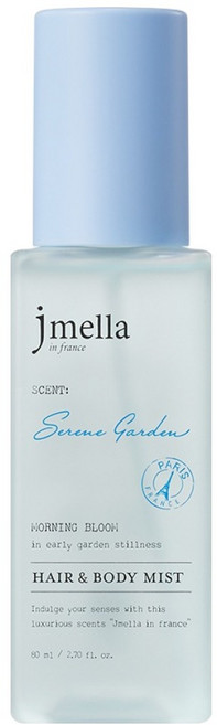 jmella 法式寧靜花園香氛髮膚噴霧 花香牡丹香, 1個, 80ml