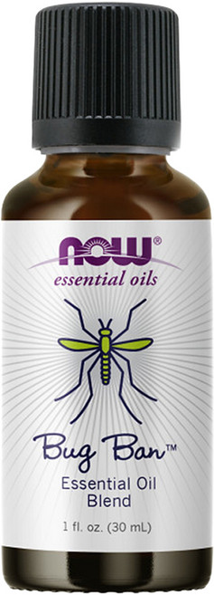 Now Foods 飛蟲勿擾複方精油, 1件, 30ml, 香茅 + 檸檬香茅 + 迷迭香 + 百里香