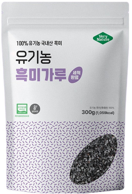 베리네이처 잡곡 유기농 흑미가루, 300g, 1개