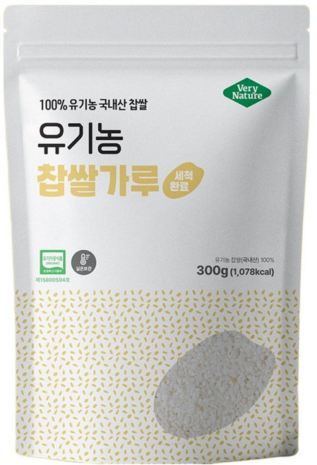 베리네이처 잡곡 유기농 찹쌀가루, 300g, 1개