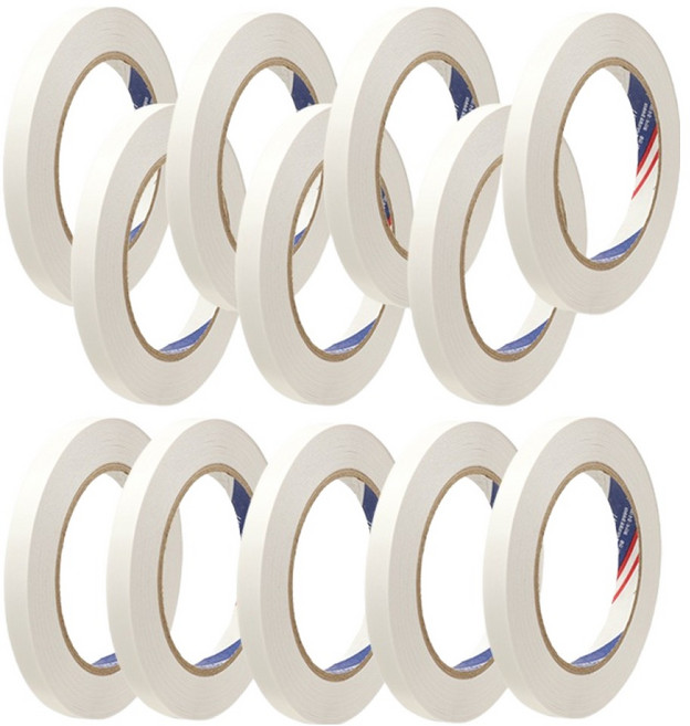Daebak Tape 雙面膠帶 白色 10mm x 30m, 12個