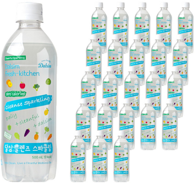 달심 클렌즈 스파클링, 24개, 500ml