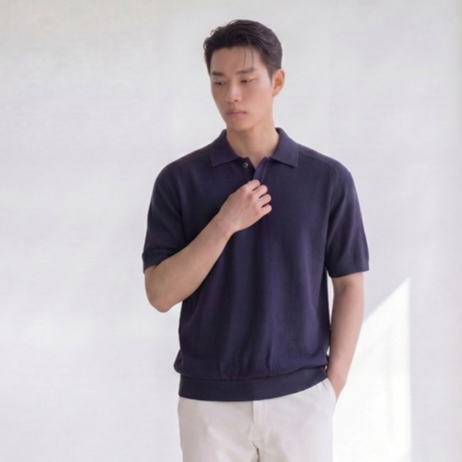 HARRISON HOMME 男士涼感基本領短袖針織衫 WES1050
