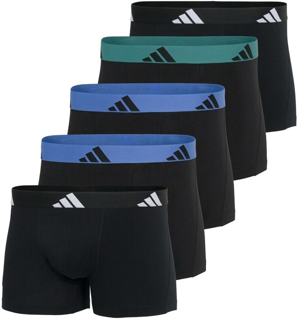 adidas 愛迪達 男款 平口內褲5件組 4AM019-905
