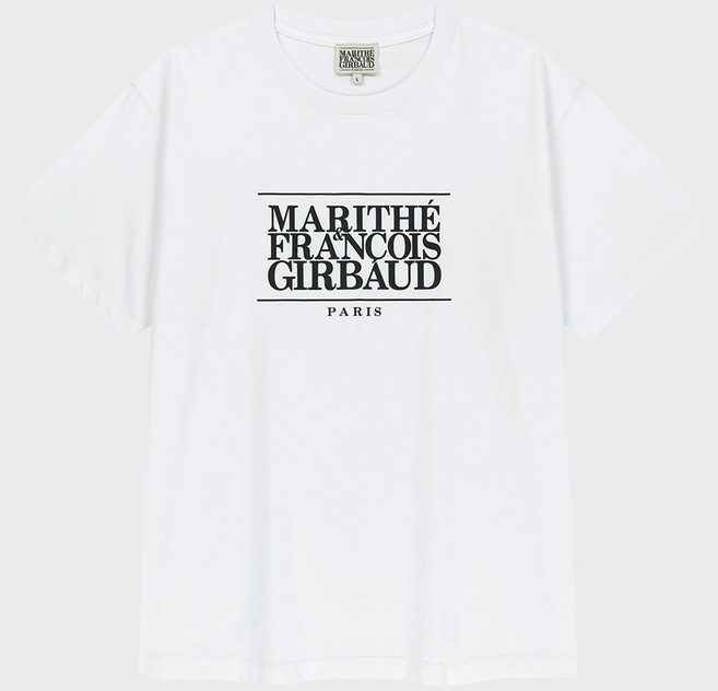 MaritheFrancoisGirbaud 男女通用 CLASSIC LOGO TEE, 白色