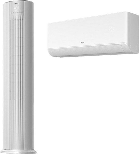 TCL 인버터 52.8㎡(16평) + 18.7㎡(5.7평) 2 in 1 에어컨 스탠딩 방문설치, FMA-24CFV/V7-ID(스탠드), FMA-08CSVVA-ID(벽걸이), 일반배관형
