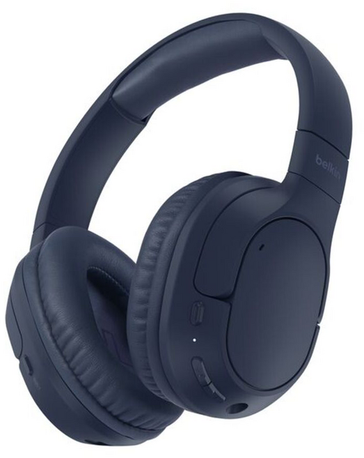 belkin 貝爾金 SoundForm Surround 頭戴式無線藍牙耳機, 藍色, AUD009fqBL