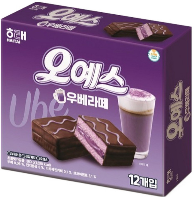해태제과 오예스 우베라떼, 360g, 1개