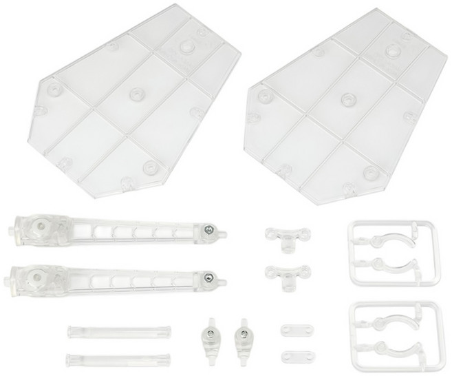 BANDAI 魂 STAGE ACT MECHANICS 可動支撐架/台座 適用機體類型, 透明色, 1個