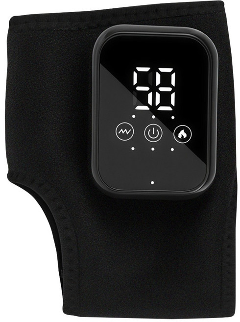 AERIVO 無線震動熱敷護踝帶, 黑色, 單一商品