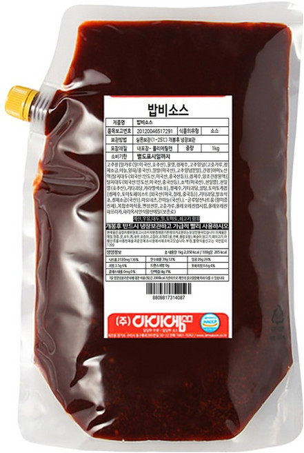 아이엠소스 밥비소스-1kg 대박만능비빔양념장 맛다시 자취 필수품 산채 고추장, 1kg, 1개