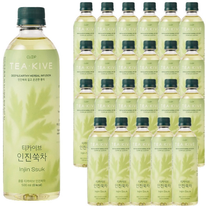 클룹 티카이브 국산 인진쑥차, 24개, 500ml