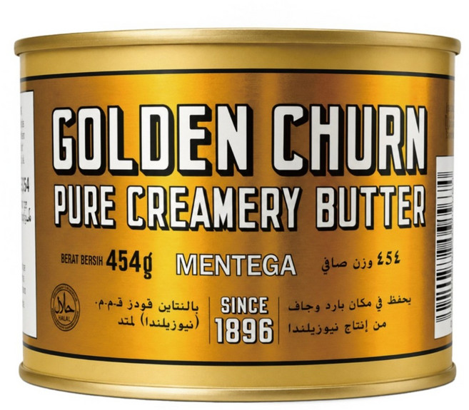 GoldenChurn 金桶罐裝奶油, 454g, 1個