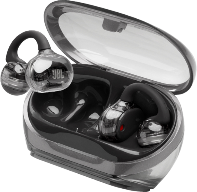 JBL 開放式耳夾藍牙耳機, 黑色, SOUNDGEAR CLIPS