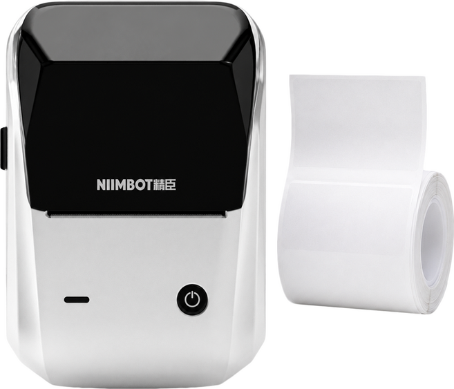 NIIMBOT 標籤機 附標籤紙 B1, 流光銀, 1個
