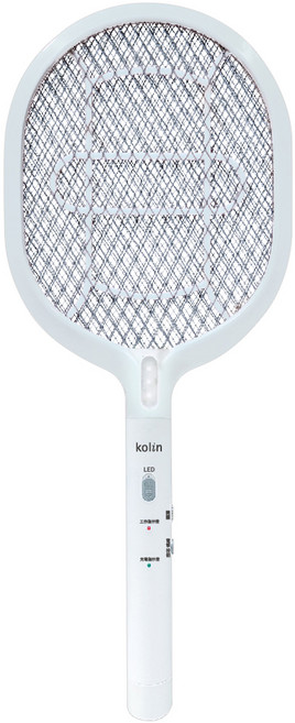 Kolin 歌林 帶燈電蚊拍 KEM-KU910, 白色