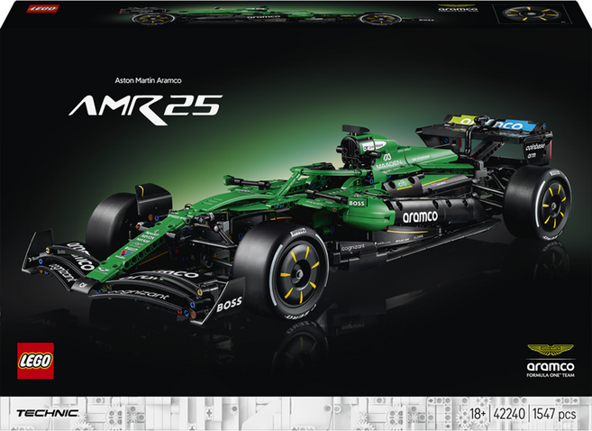 레고 테크닉 Aston Martin Aramco AMR25 F1 레이스카 42240, 1개
