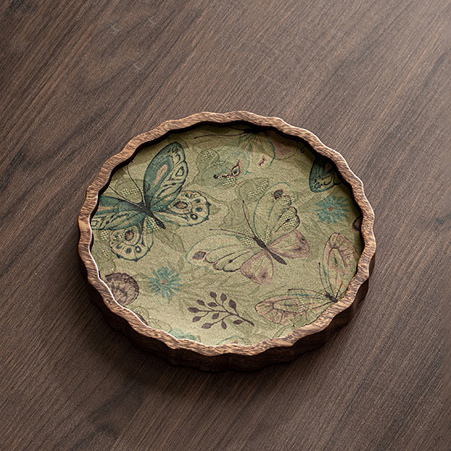 Pick&Home 胡桃木原木簡約多功能茶盤, type20, 1個