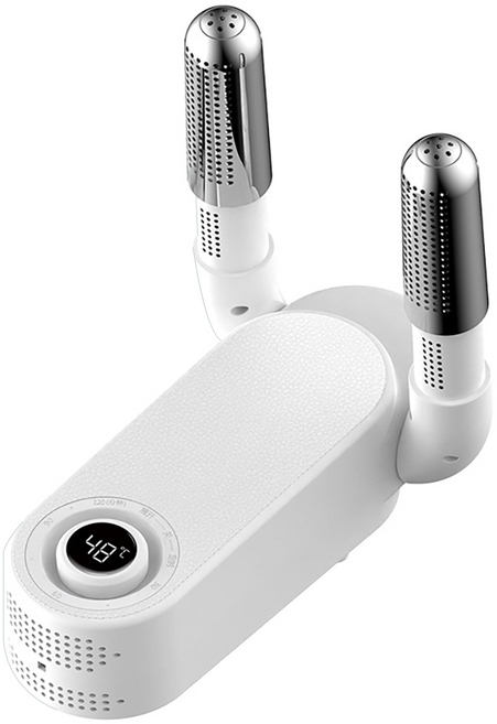 AERIVO 摺疊式電熱乾燥器 定時熱氣鞋襪烘乾座, 白色, 單一商品
