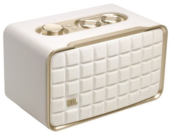 JBL 家用語音串流無線藍牙音響, 白金色, Authentics 200