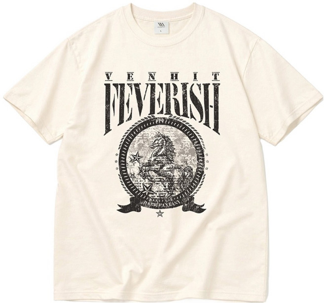 VENHIT 女款 feverish 涼感棉質短袖T恤