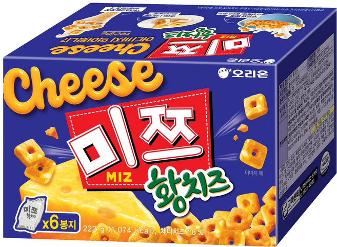 오리온 미쯔 황치즈 6p, 222g, 1개