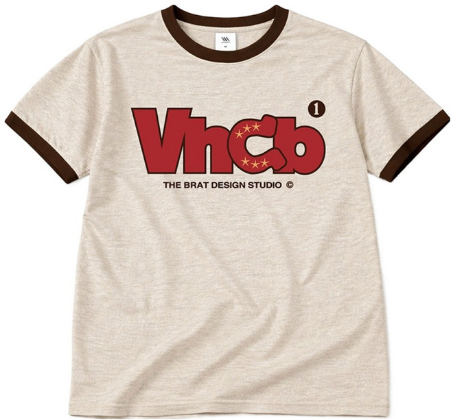 VENHIT 男款 Vhcb horse shoe 滾邊短袖T恤