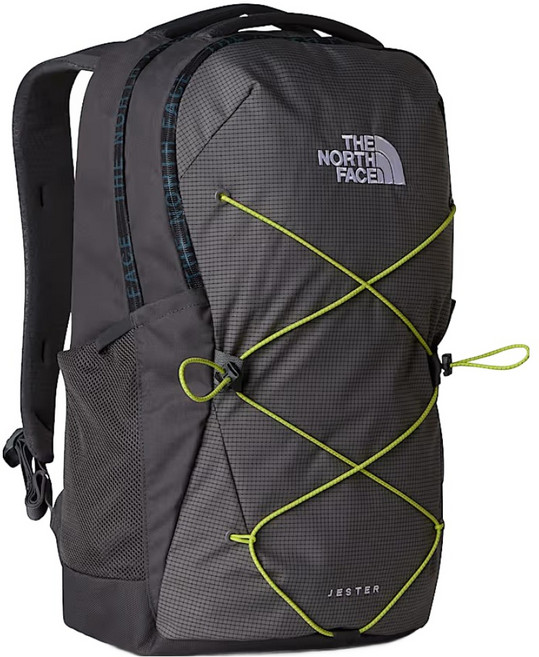 THE NORTH FACE Jester 後揹包 NF0A3VXFMSO1, 炭灰 + 煙燻珍珠白 + 泡泡萊姆