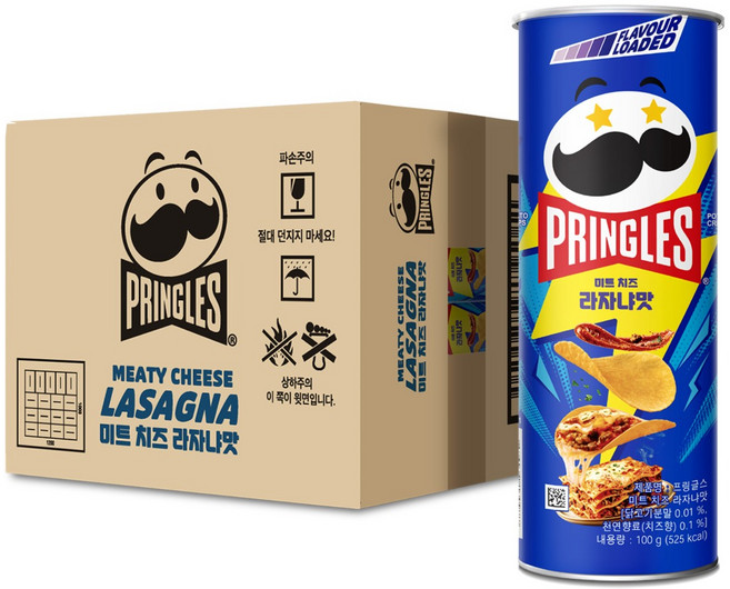 프링글스 미트 치즈 라자냐맛, 100g, 12개